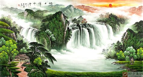 山水畫圖片大全最美山水風(fēng)景,橫幅山水100幅絕美山水畫縮略圖